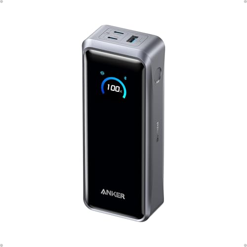 Anker Prime Power Bank, 26,250mAh 300W Fast Charging | 3-Port Portable Charger, Two-Way Charging, TSA-Approved, App Control, for MacBook, iPhone 17 / 16 Series (Base Not Included)