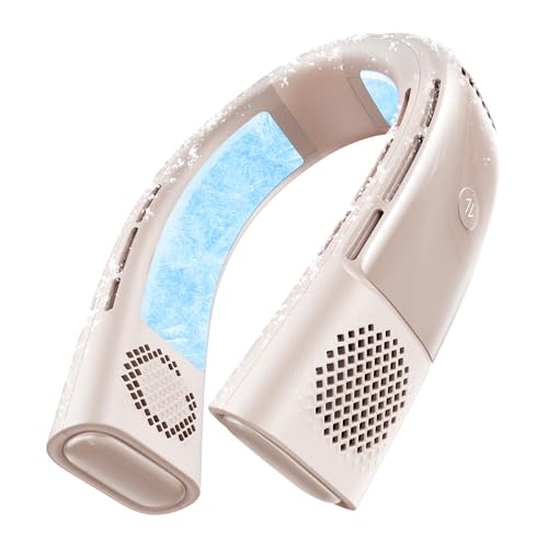 TORRAS COOLiFY 2S Lite Neck Air Conditioner, Long Battery Life Cooling Neck Fan, Lightweight & Comfortable, Hands-Free Wearable AC for Commute, Work, Travel. Apricot