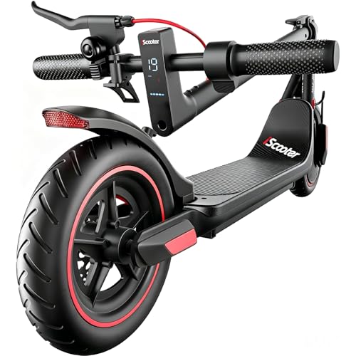 iScooter Electric Scooter Adults & Big Kids, Cruise Control, Dual Braking System, Smart App, Foldable Electric Scooter for Commuting & Campus Use