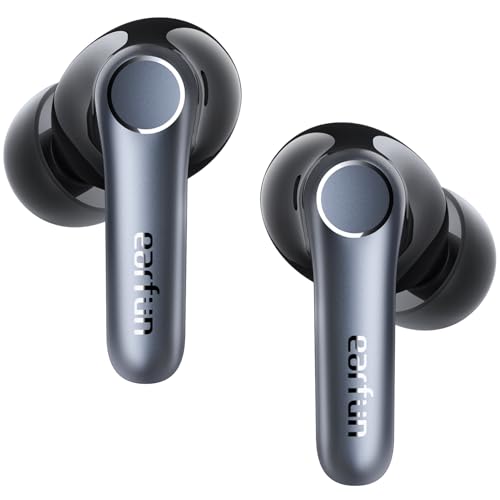EarFun Air Pro 4 Adaptive Hybrid Noise Canceling Wireless Earbuds, Qualcomm Snapdragon Sound, aptX&trade; Lossless, 6 Mics AI CVC 8.0 Call, LDAC Hi-Res Audio, 52H Playtime, Bluetooth 5.4, in-Ear Detection