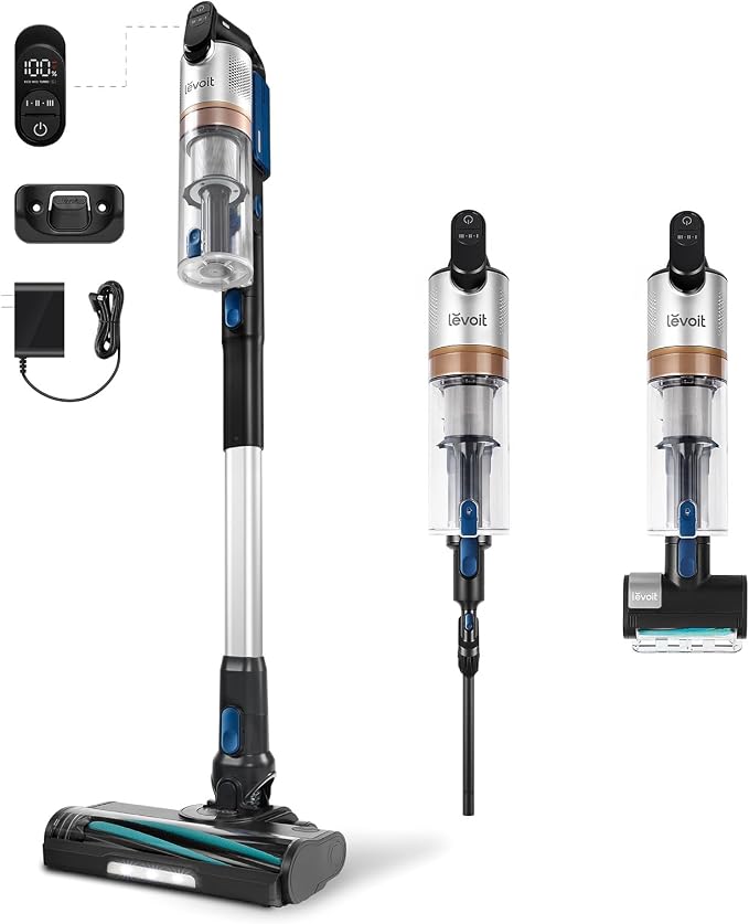 Levoit LVAC-300 Pro Cordless Vacuum, Ultra Suction, Up to 60 Mins, Mini Motorized Brush